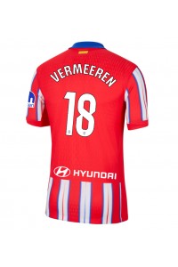 Atletico Madrid Arthur Vermeeren #18 Jalkapallovaatteet Kotipaita 2024-25 Lyhythihainen